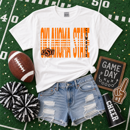 College Lined - Oklahoma State Cowboys