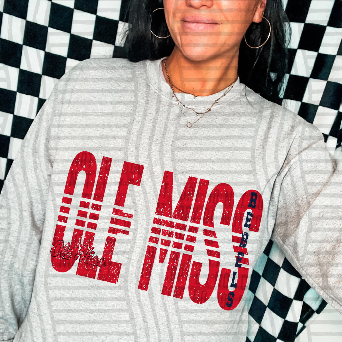 College Lined - Ole Miss Rebels