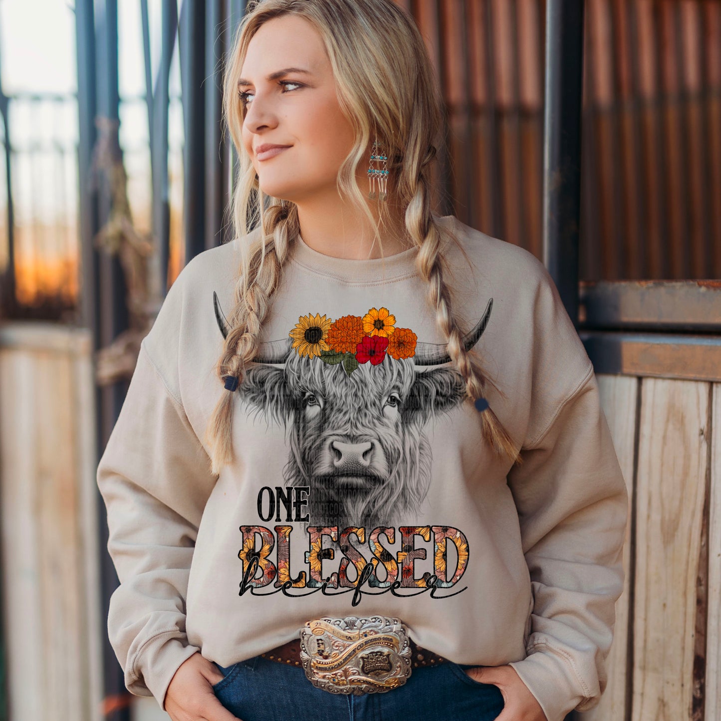 One Blessed Heifer - DTF Transfer