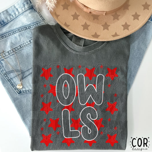 Owls Red Stars