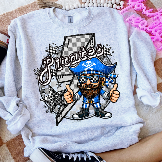 Pirates Checkered Lightning Bolt