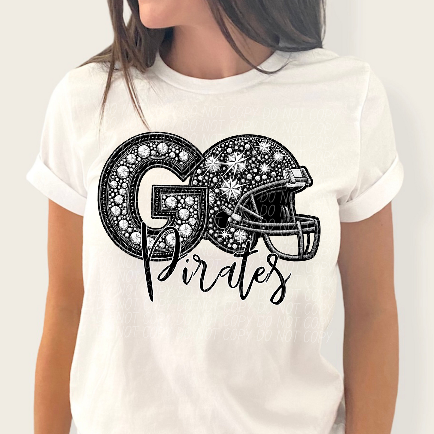 Go Pirates (Rhinestones)