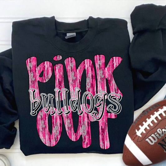 Bulldogs Pink Out Black