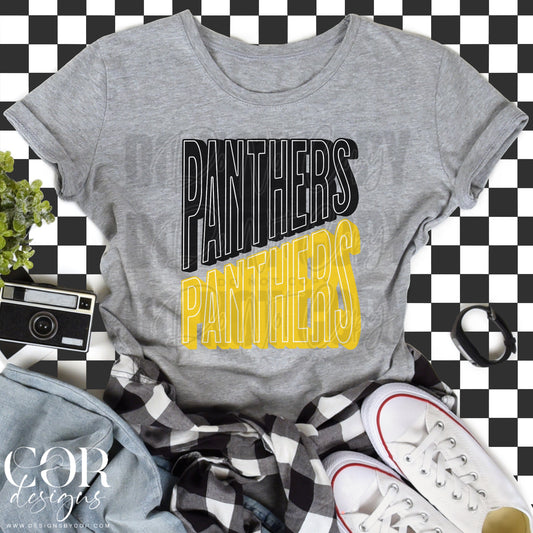 Panthers Black And Yellow