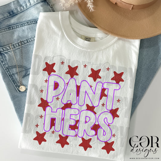 Panthers (purple/maroon stars)