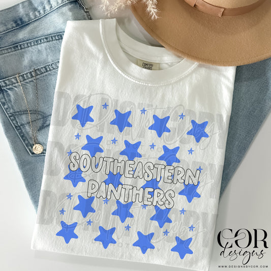 Southeastern Panthers (blue stars)