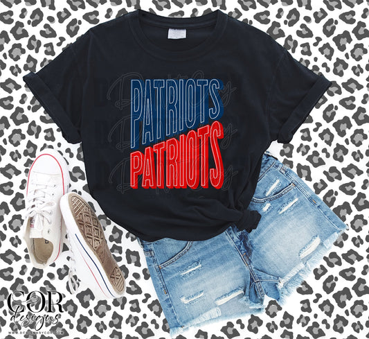 Patriots Blue And Red