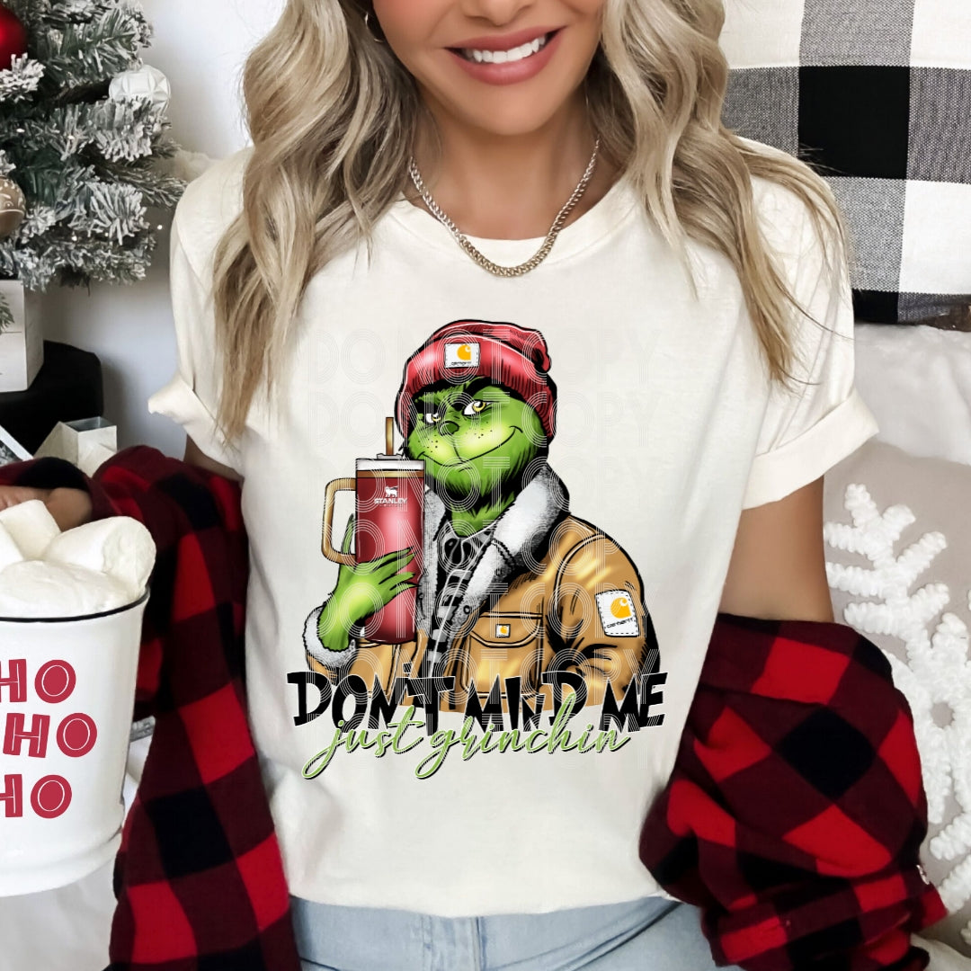 Don’t Mind Me Just Grinchin Red Earthline Customs