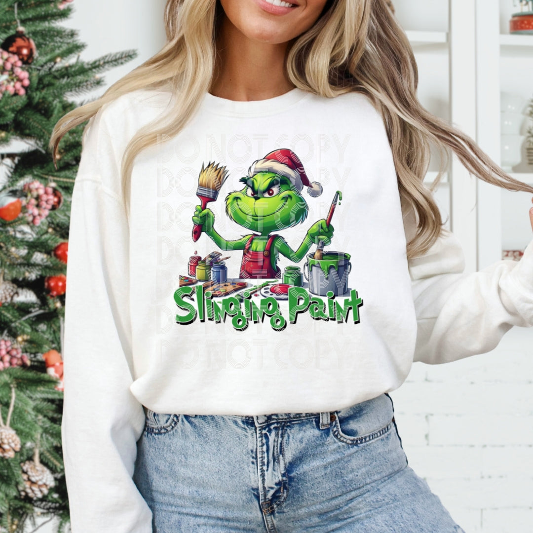 Slinging Paint Grinch