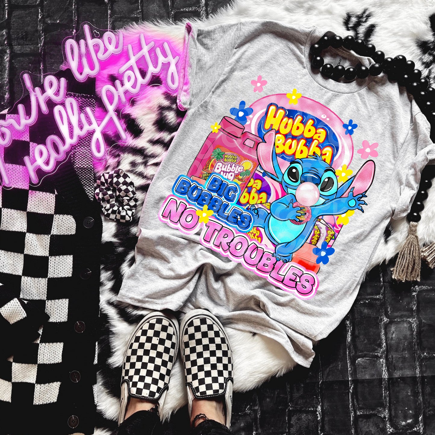 Big bubbles no troubles hubba bubba (stitch)