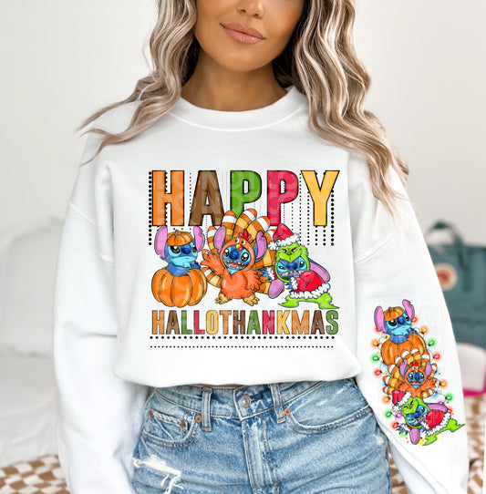 Happy Hallothankmas Stitch Chest