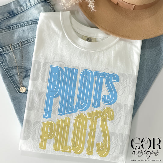 Pilots Blue And Orange