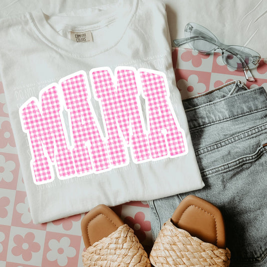 Pink Gingham Mama
