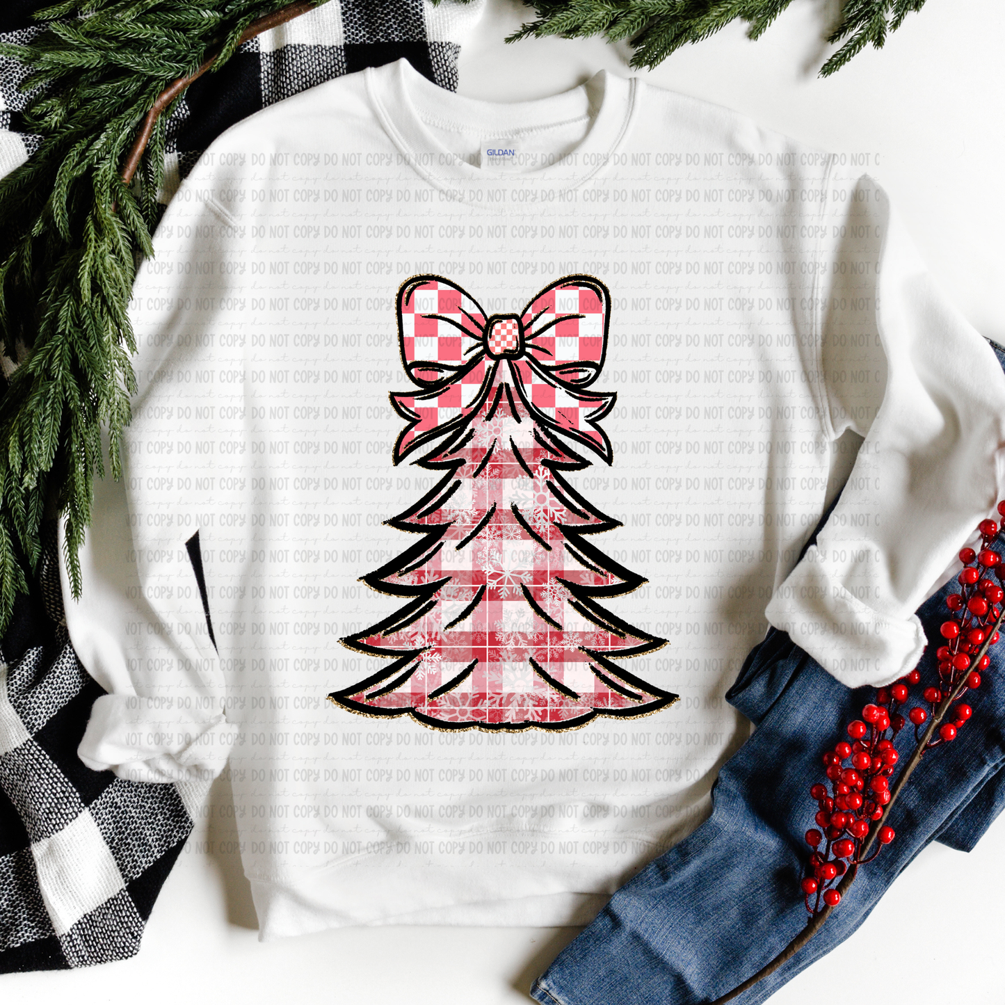 PINK TREE BOW