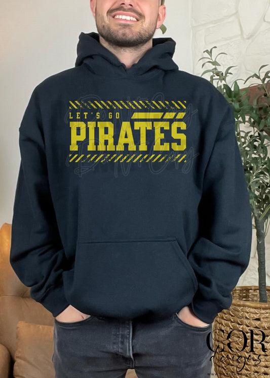 Lets Go Pirates Yellow