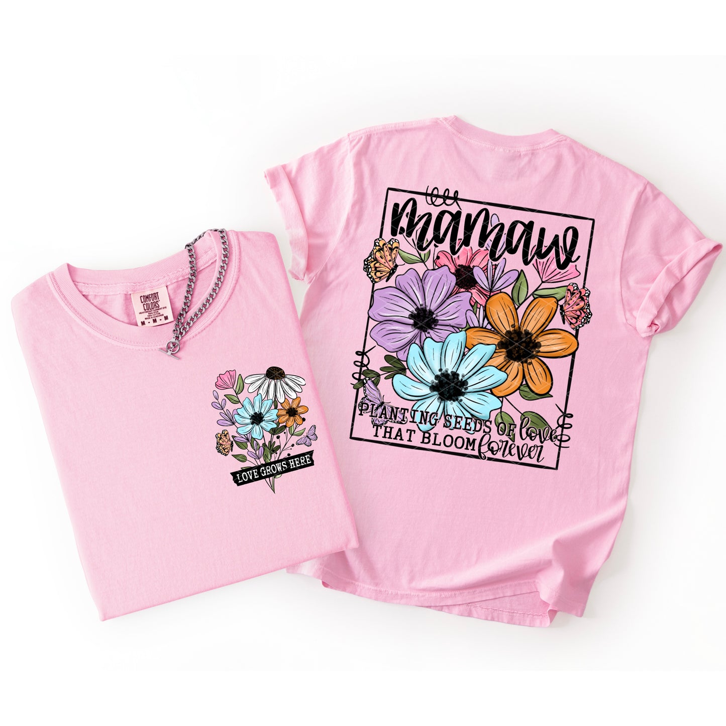 MAMAW PLANTING SEEDS OF LOVE THAT BLOOM FOREVER (BACK)