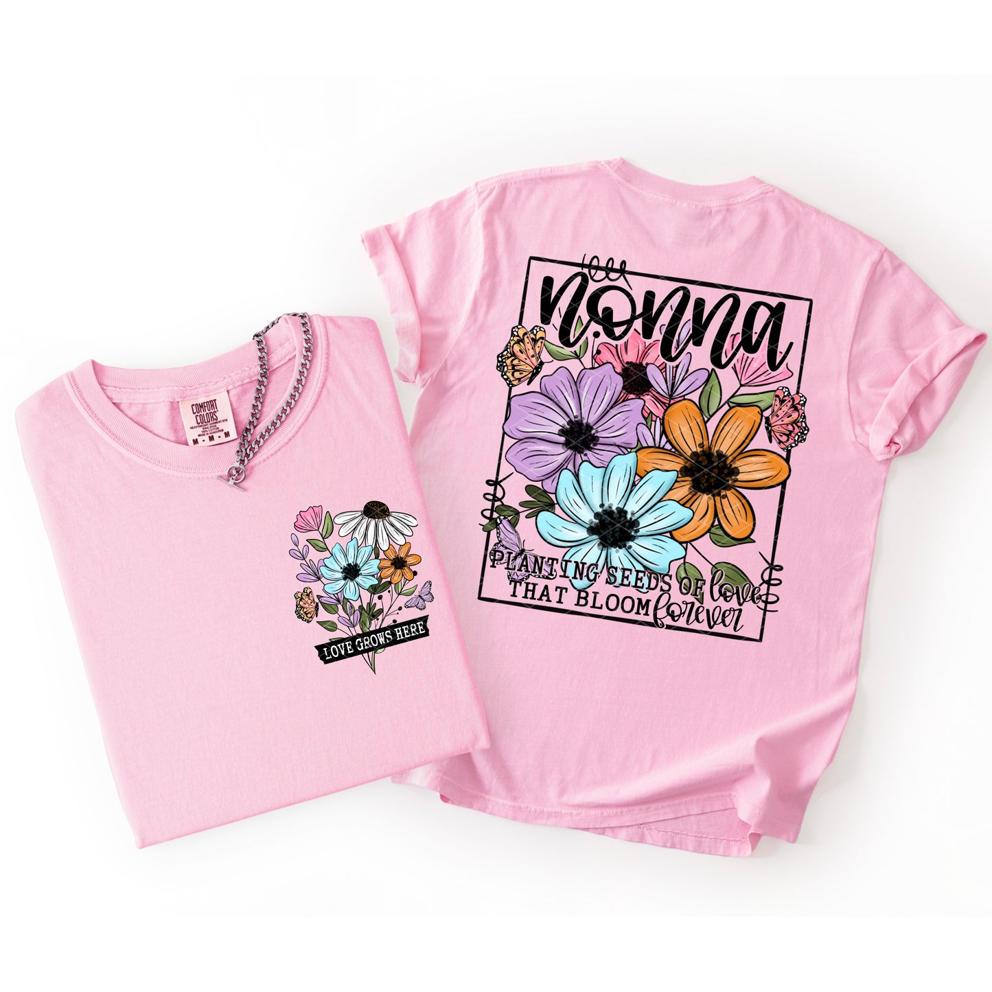 NONNA PLANTING SEEDS OF LOVE THAT BLOOM FOREVER (BACK)