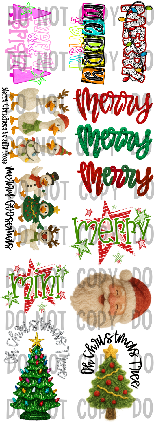 Christmas Premade Gang Sheet 12