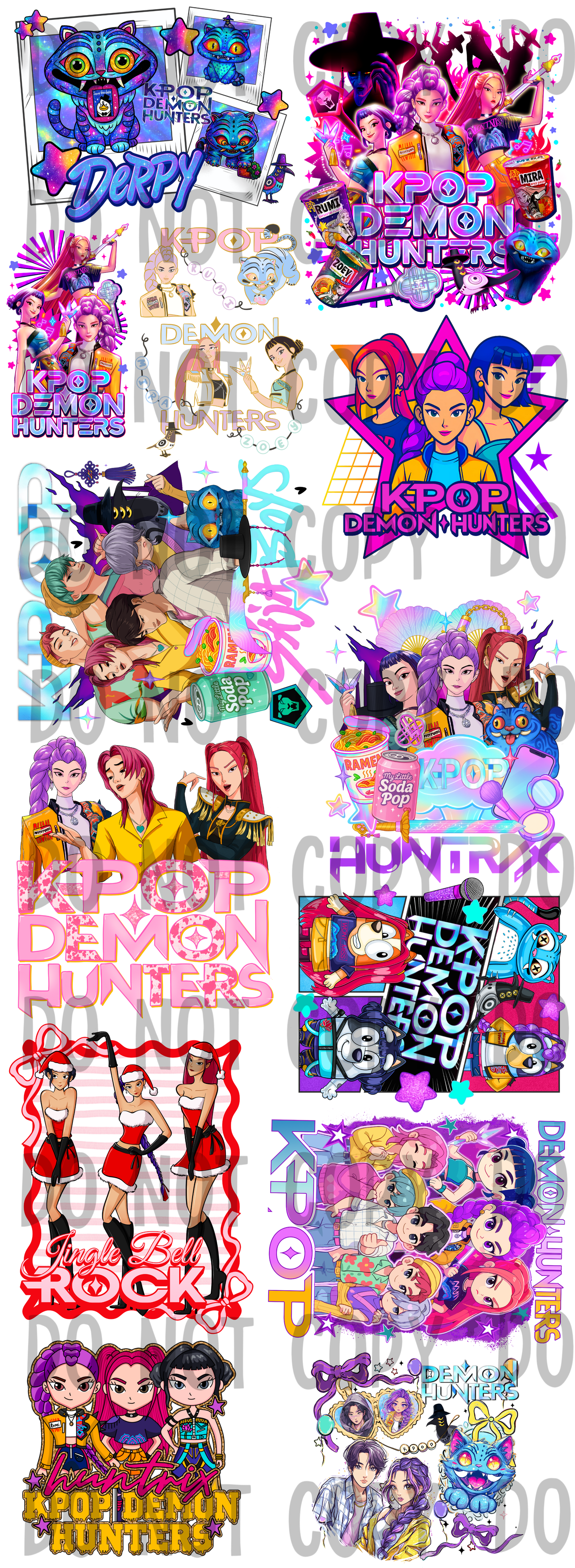 KPop Pre Made Gang Sheet