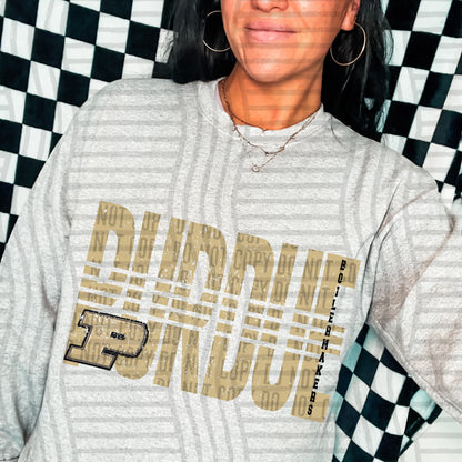 College Lined - Purdue Boilermakers