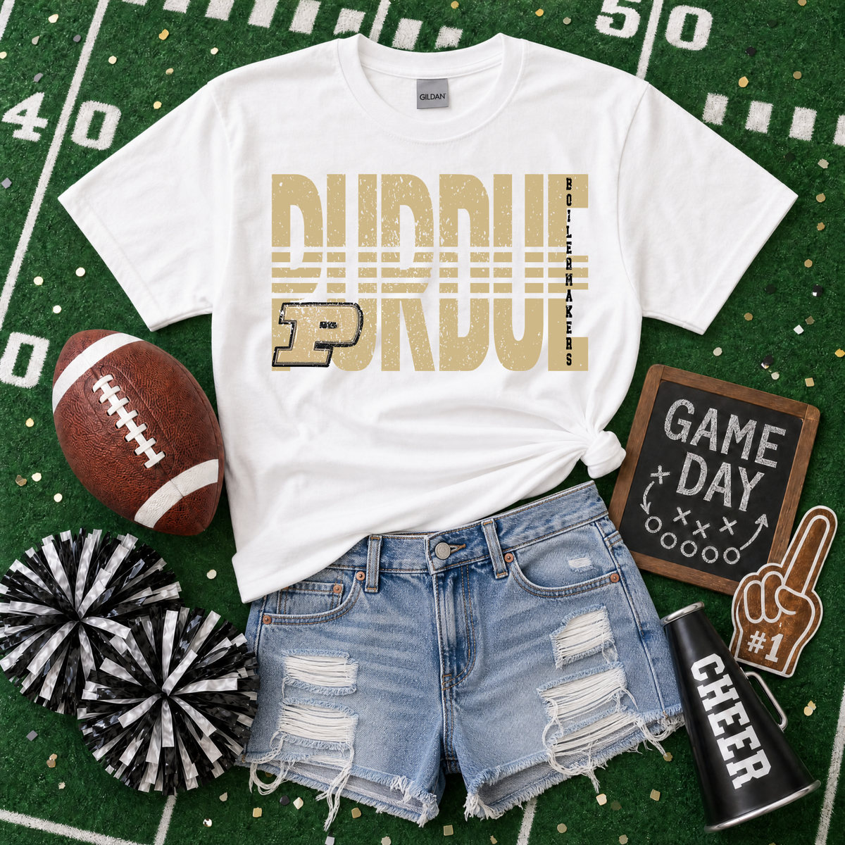 College Lined - Purdue Boilermakers