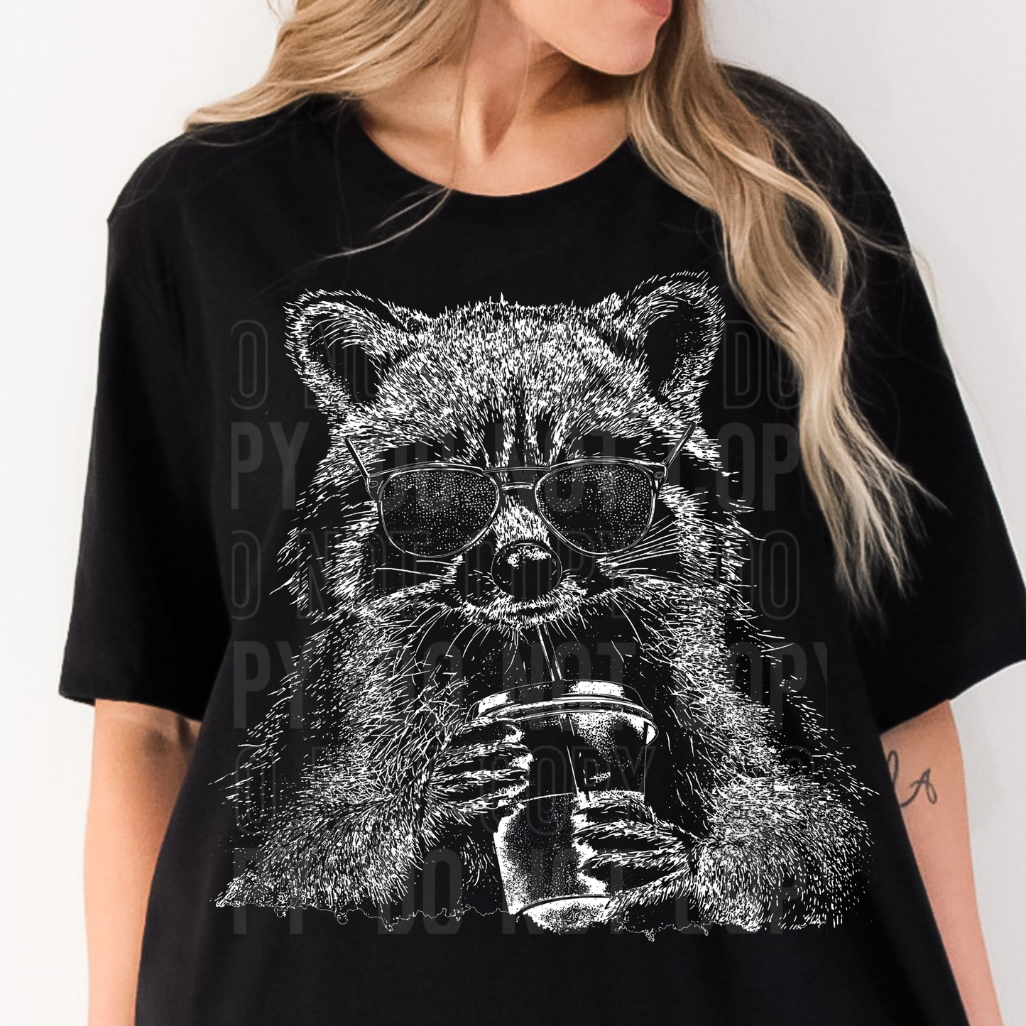 RACOON DRINK SKETCH