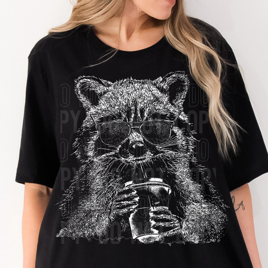RACOON DRINK SKETCH