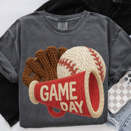 Yarn - Game Day Red Baseball