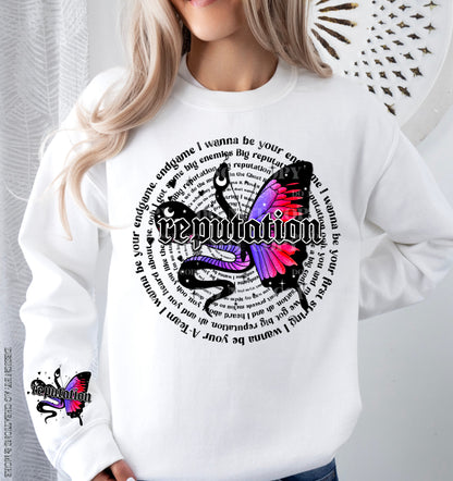 Reputation Snake/Butterfly SLEEVE - DTF Transfer