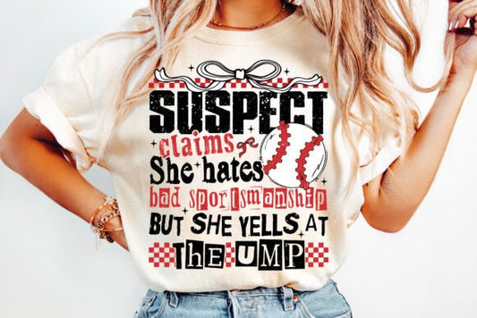 Suspect Claims She Hates Bad Sportsmanship But She Yells At The Ump