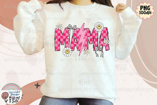 Retro Mama Pink Checkered