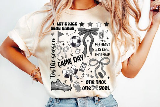 Retro Soccer Game Day Collage