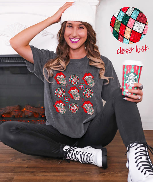 Retro Tongue Sequin