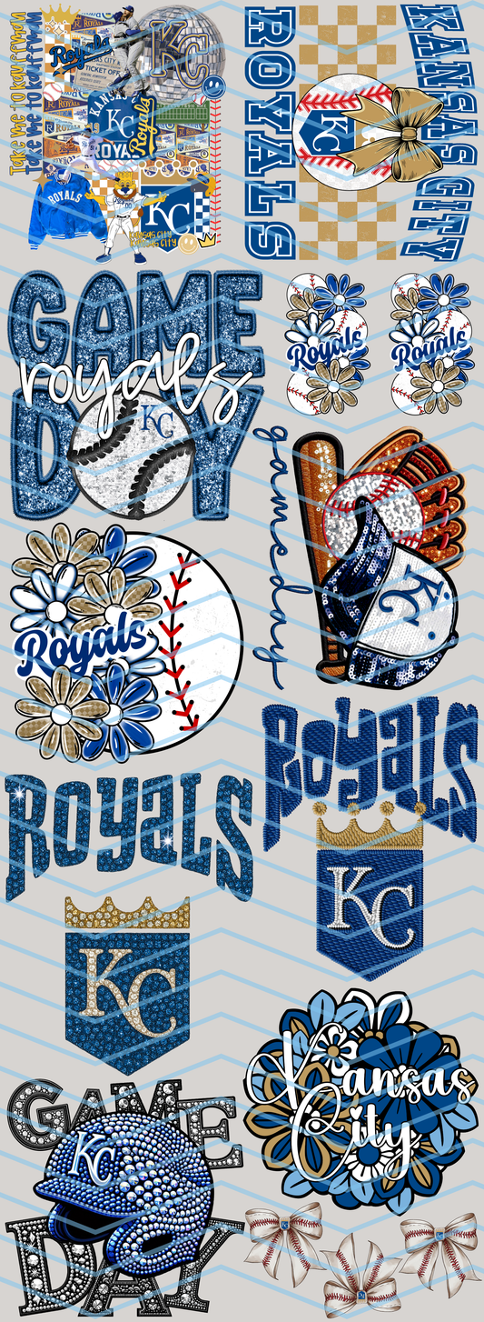 KC Royals Premade Gang Sheet