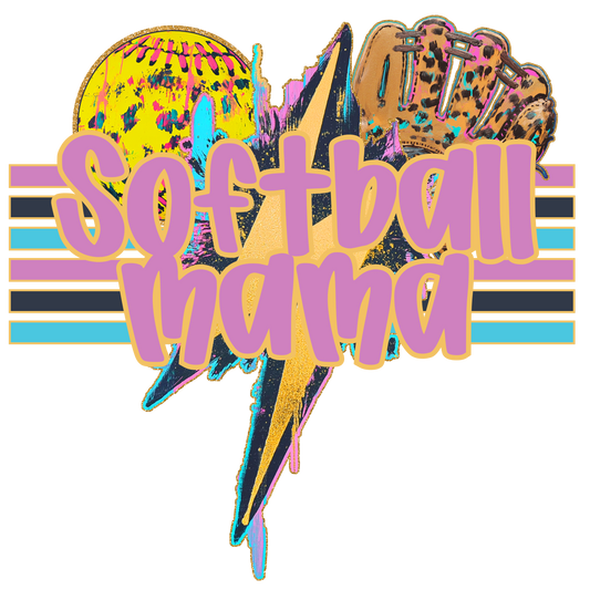 Softball Mama W/Ball & Glove (geode)