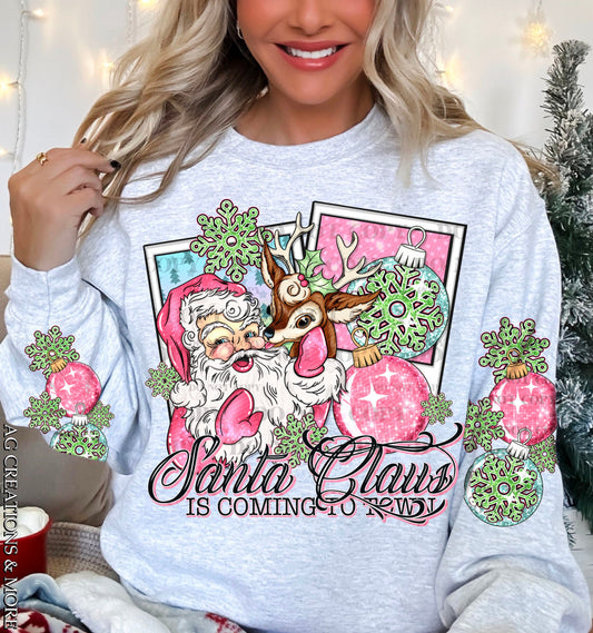 Santa Claus is coming to town - CHEST ONLY