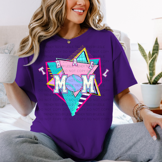 Retro T Ball Mom