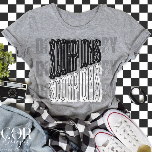 Scorpions Black And White
