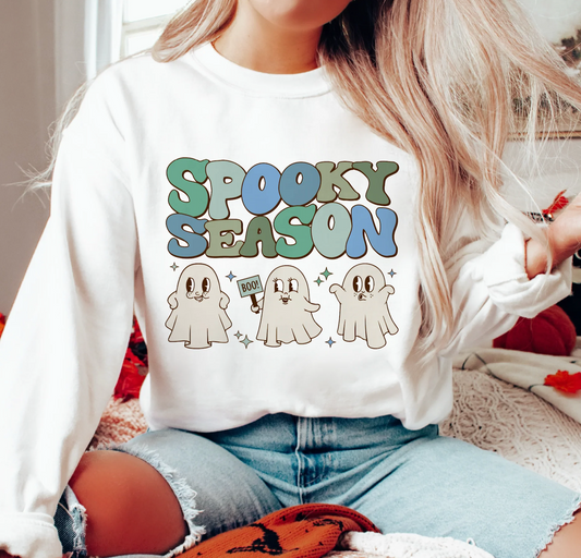 Spooky season blue green