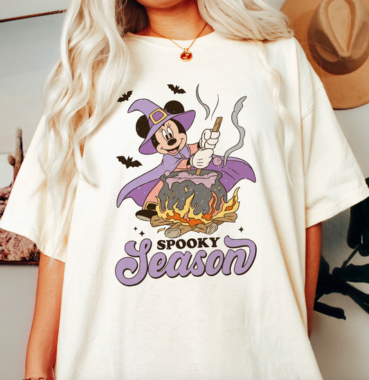 Spooky season- Mickey stirring a cauldron