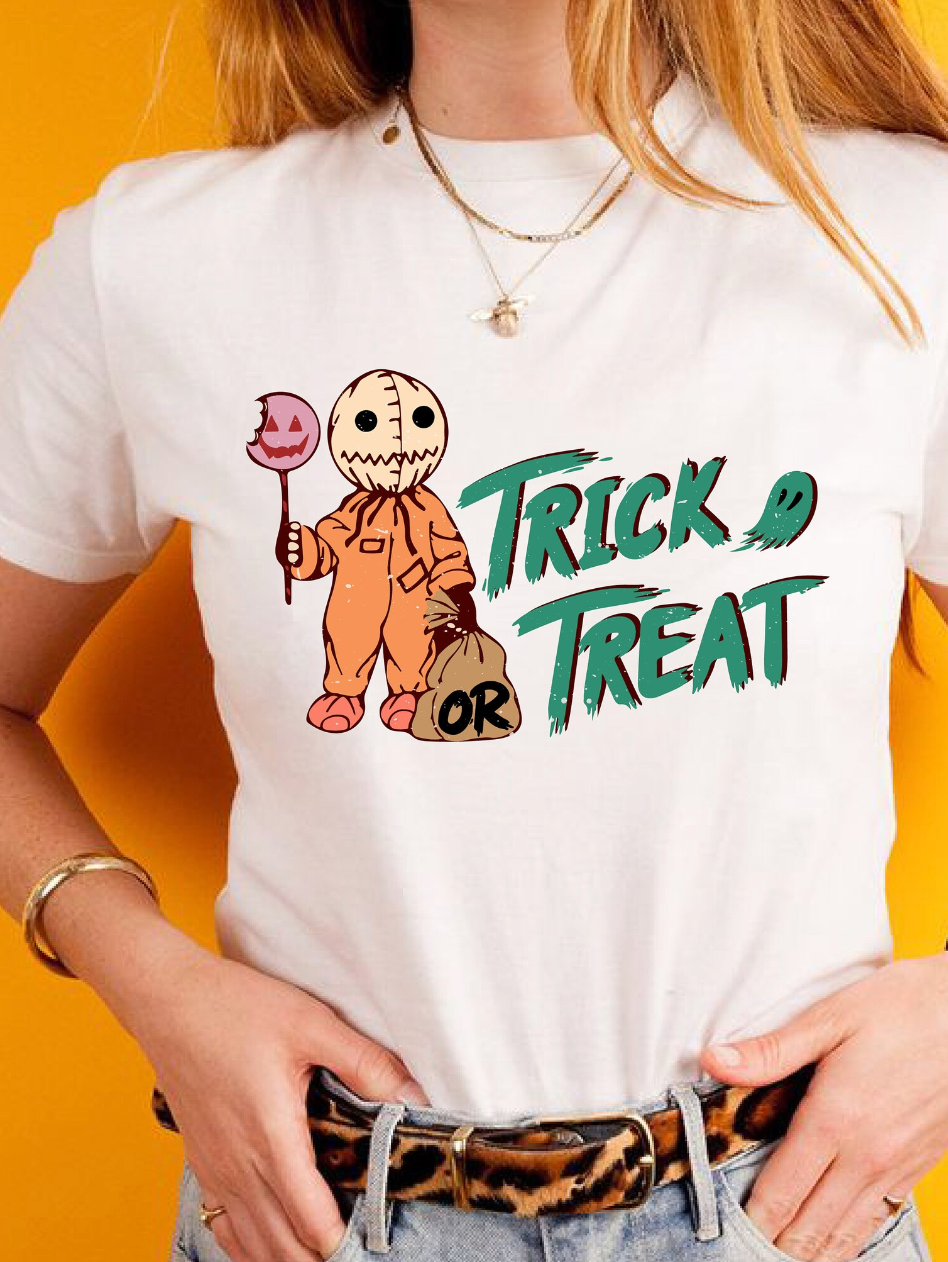 Trick or treat, stitched puppet