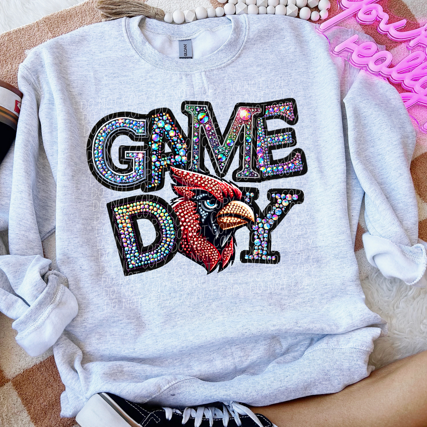 Rhinestone Game Day Cardinal