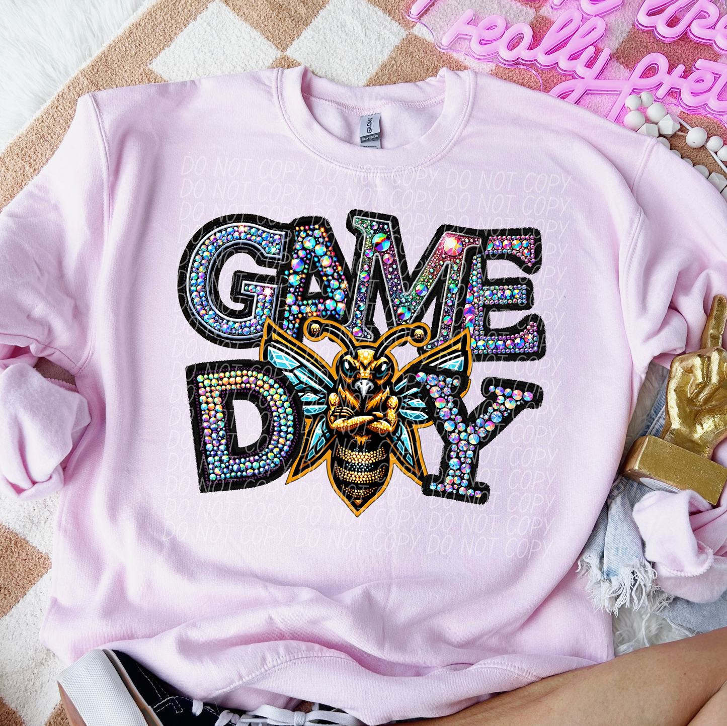 Rhinestone Game Day Hornets