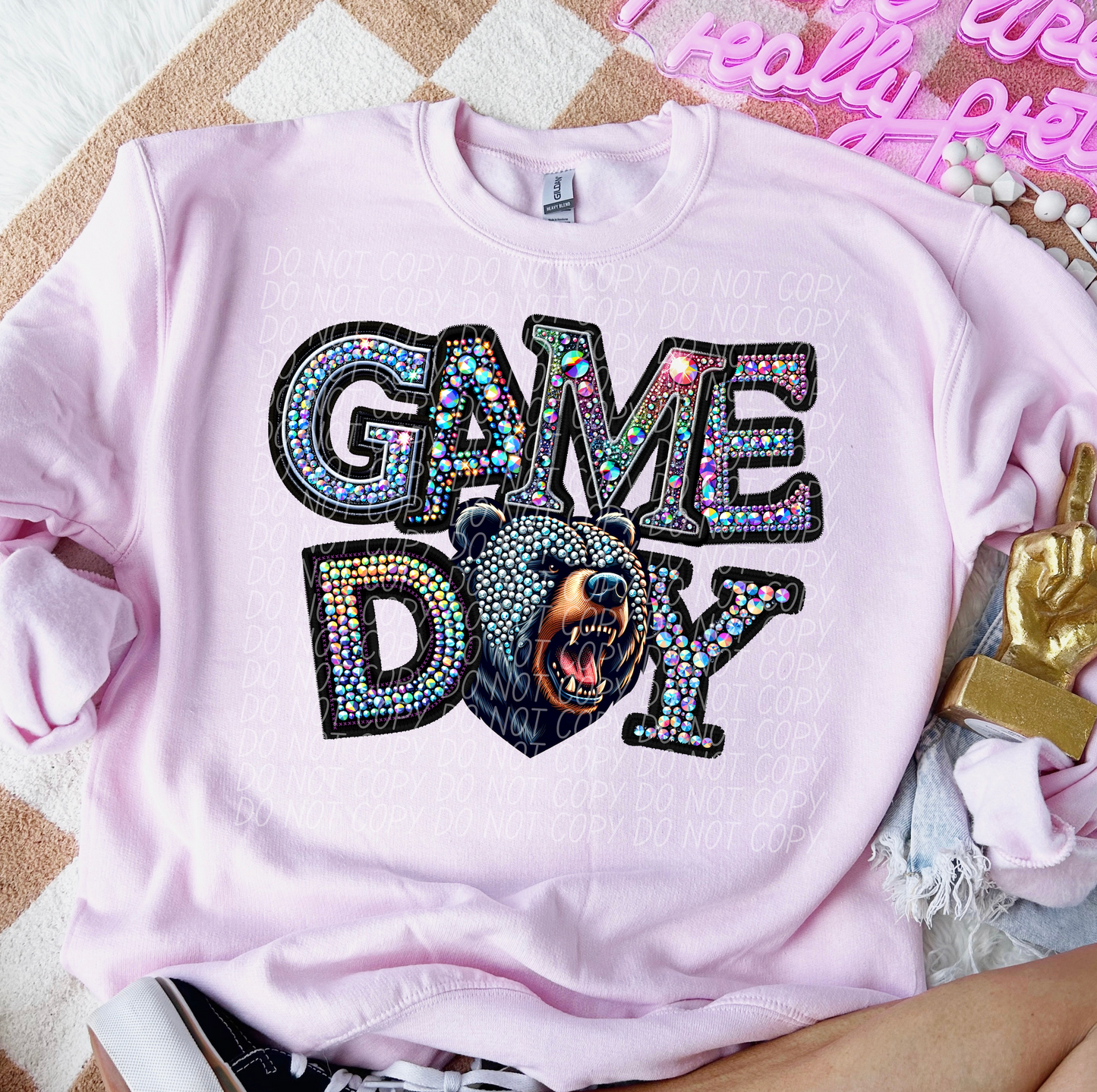 Rhinestone Game Day Bears