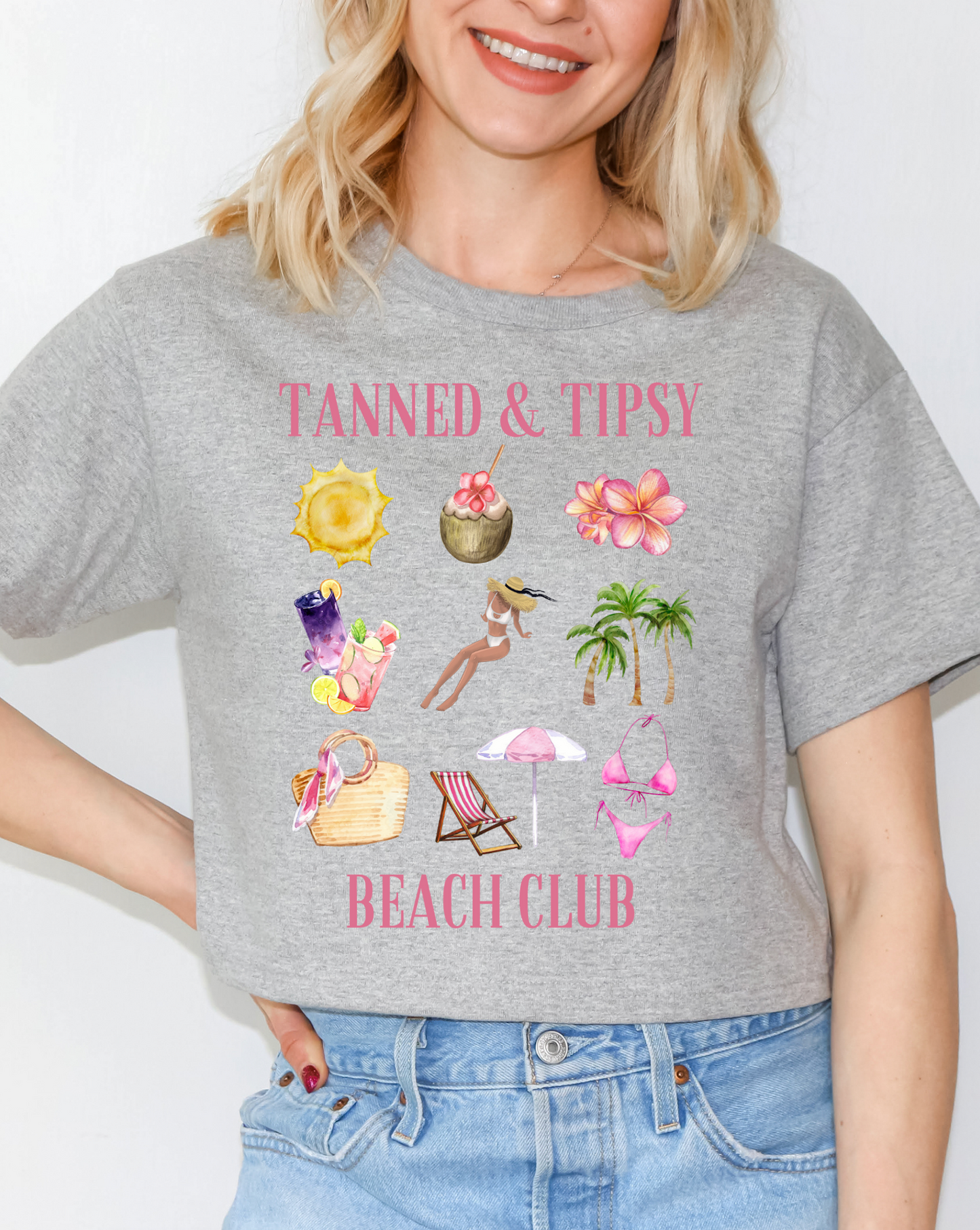 Tanned & Tipsy Beach Club Collage