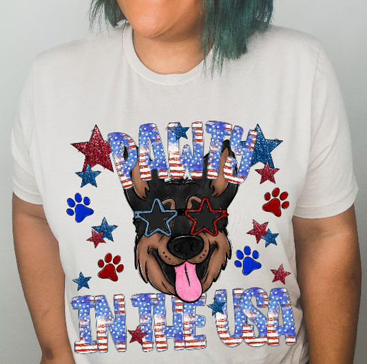 Pawty in the USA (German Shepard)