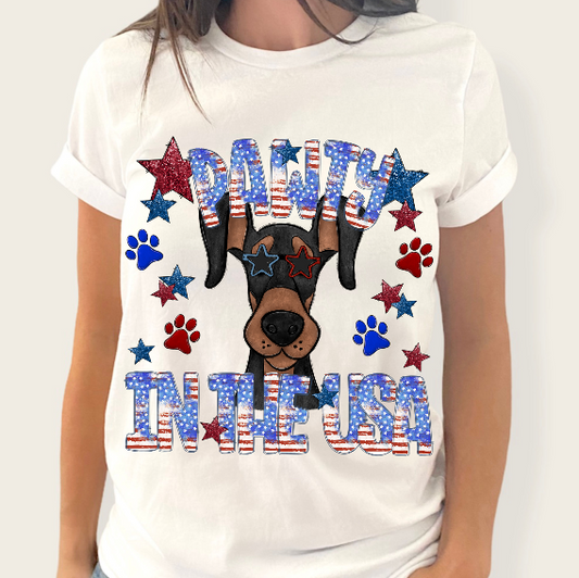Pawty in the USA (Doberman)
