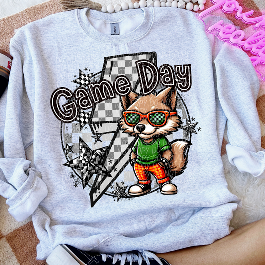 Game Day Foxes (Checkered)