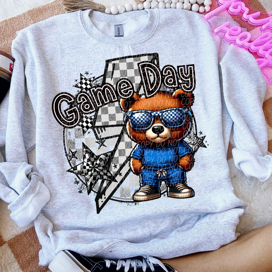 Game Day Bears (Checkered)