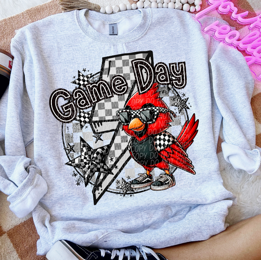 Game Day Cardinals (Checkered)